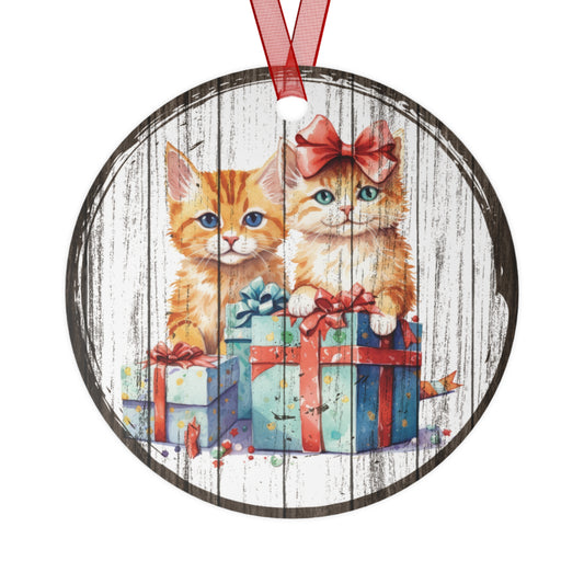 Christmas Cats Ornaments 1950s Vintage Ornament 1960s Vintage Christmas Tree Decoration 1970s Cat Lover Gift Heirloom Keepsake Gift Holiday