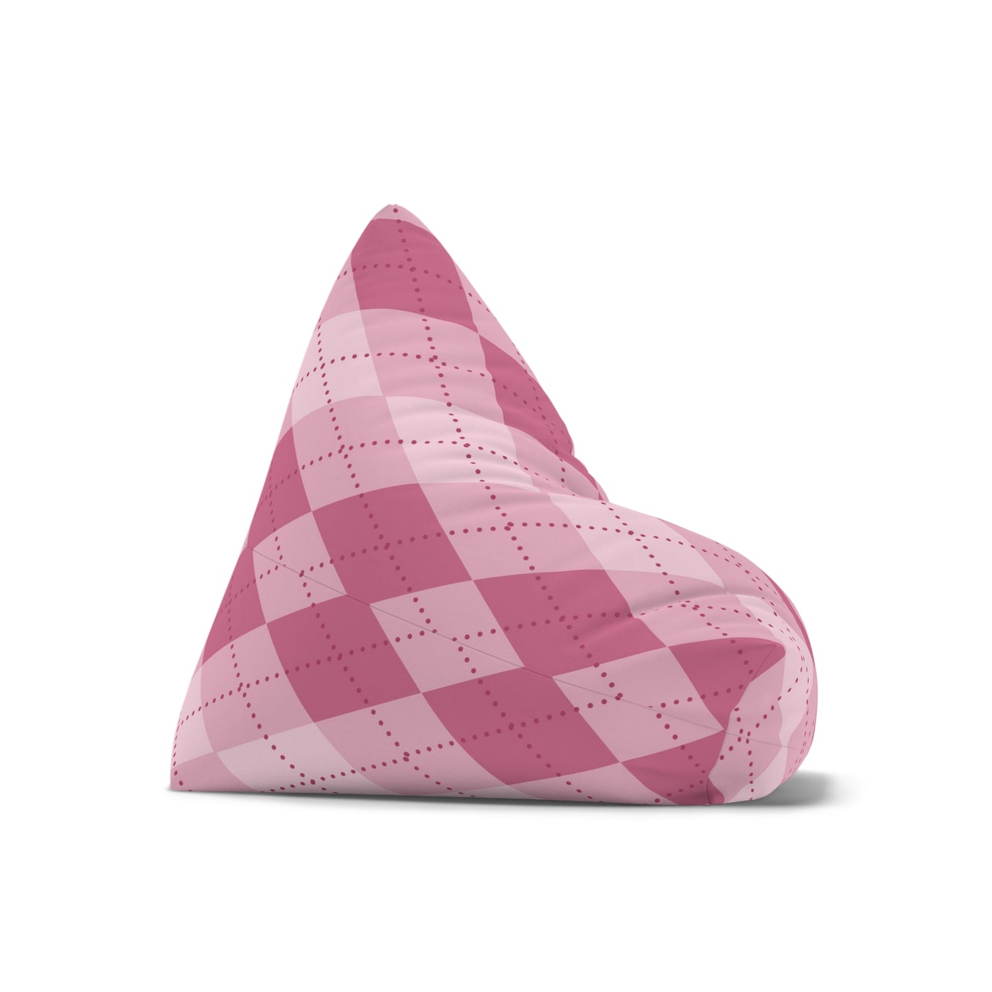 Tartan Bean Bag Chair Cover Pink Scottish Aesthetic Home Decor Cross-checkered Beanbag Teens Dorm Bedroom Living Room Games Room Patio Gift