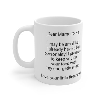 New Mother's 11oz Coffee Mug,".energetic spirit..",Mother's Day, Baby shower, Pregnancy Cup,Mom-to-be Gift,Expecting Mommy Present,Baby Mama