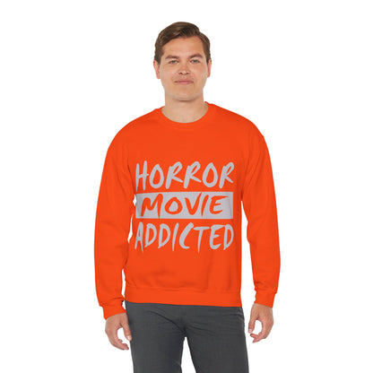 Horror Movie Addicted Sweatshirt Scary Movie Sweater Horror Movie Addict Sweatshirt Halloween Sweater Horror Movie Fan Club Gift Horror Fans