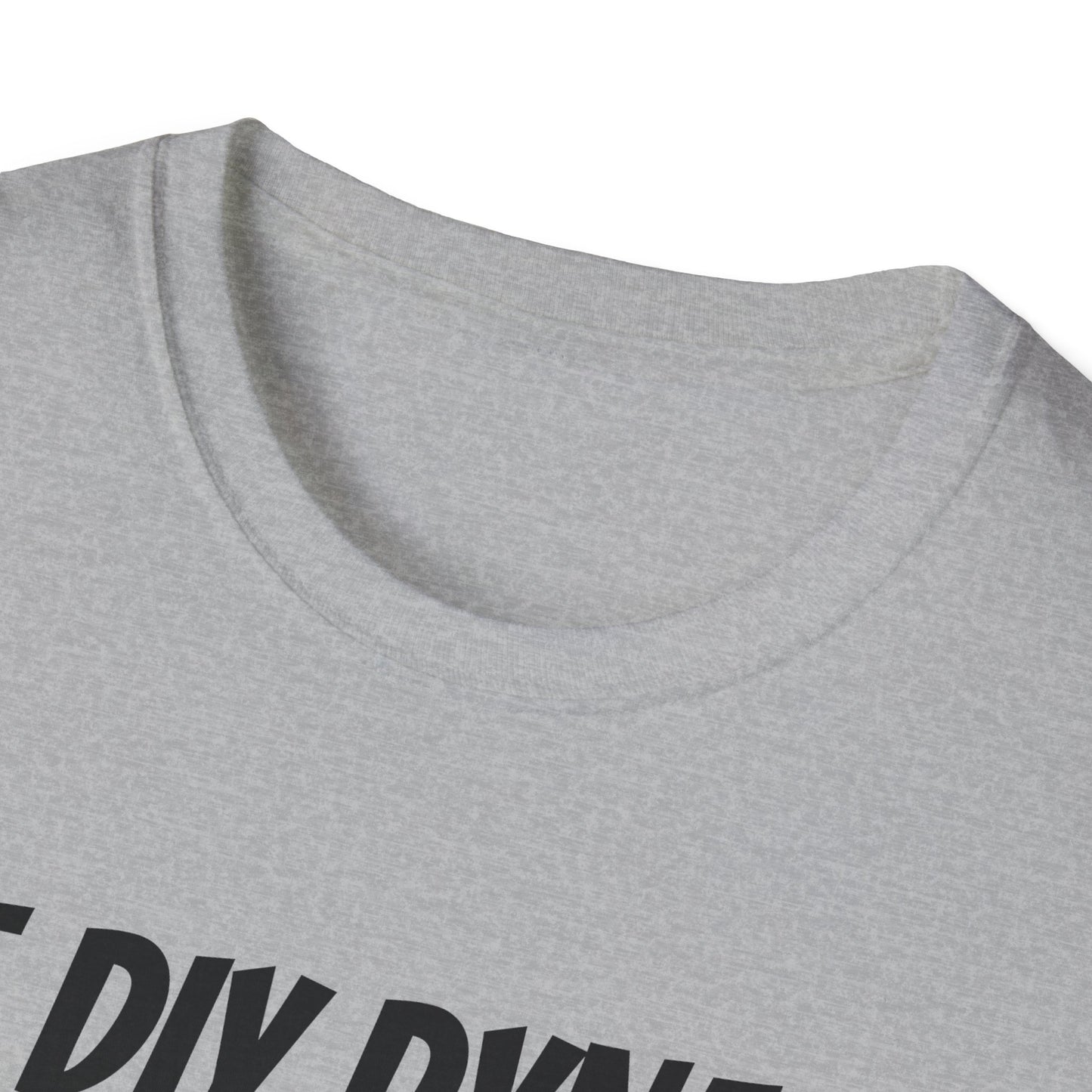 Funny Dad's Mens Softstyle T-shirt, "The DIY Dynamo", Father's Day Gift, Tee for Him, Adult Humorous Unique Novelty Present