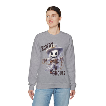 Howdy Ghouls Western Halloween Sweatshirt Funny Western Ghost Halloween Sweater Punny Ghost Howdy Ghouls Pullover Sweater Fall Unisex Gift