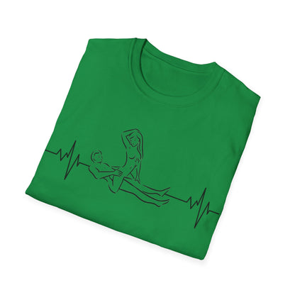 Unisex Heartbeat Kama Sutra T Shirt, Favorite Sexual Pose No.12,Erotic Sexual Desire Couples Gift,Naughty Kinky Adult T-shirt