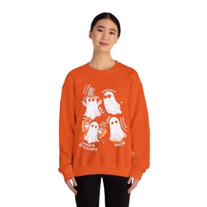 Occupational Therapy Sweatshirt Occupational Therapist Halloween Sweater OT Spooky Season Sweatshirt Cute Ghost OT Team Halloween OT Gift