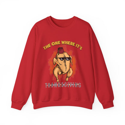 The One Where It's Thanksgiving Sweatshirt Funny Thanksgiving Friends Turkey Sweat Friends Turkey Thanksgiving Sweater Friendsgiving Gift