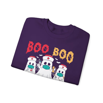 Boo Boo Crew Sweatshirt Halloween Nurse Sweater Funny Halloween Sweatshirt Boo Nurse Sweater Ghost Nurses Spooky Season Cute Nurse Gift