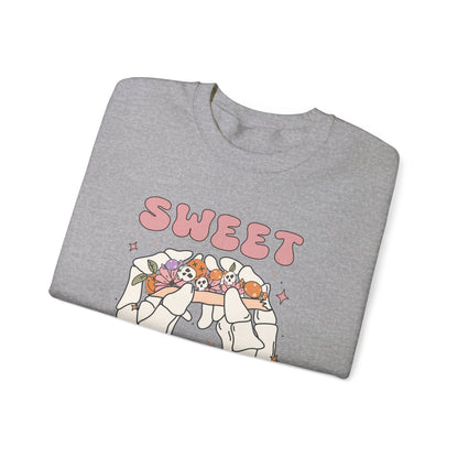 Sweet and Spooky Sweatshirt Retro Halloween Crewneck Groovy Fall Sweater Vintage Halloween Apparel Cool Funky Unique Novelty Women Gift Girl