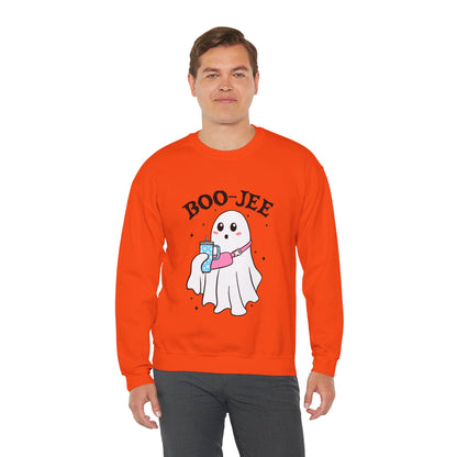 Halloween Boo-Jee Sweatshirt Boujee Ghost Sweater Cute Ghost Halloween Sweatshirt Boo-Jee Funny Halloween Spooky Season Pullover Sweater