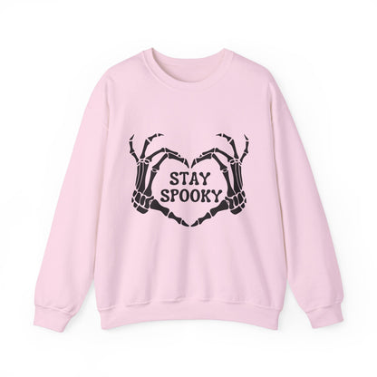 Stay Spooky Sweatshirt Skeleton Sweater Funny Halloween Sweatshirt Spooky Skeleton Hands Halloween Sweater Spooky Season Apparel Retro Fall