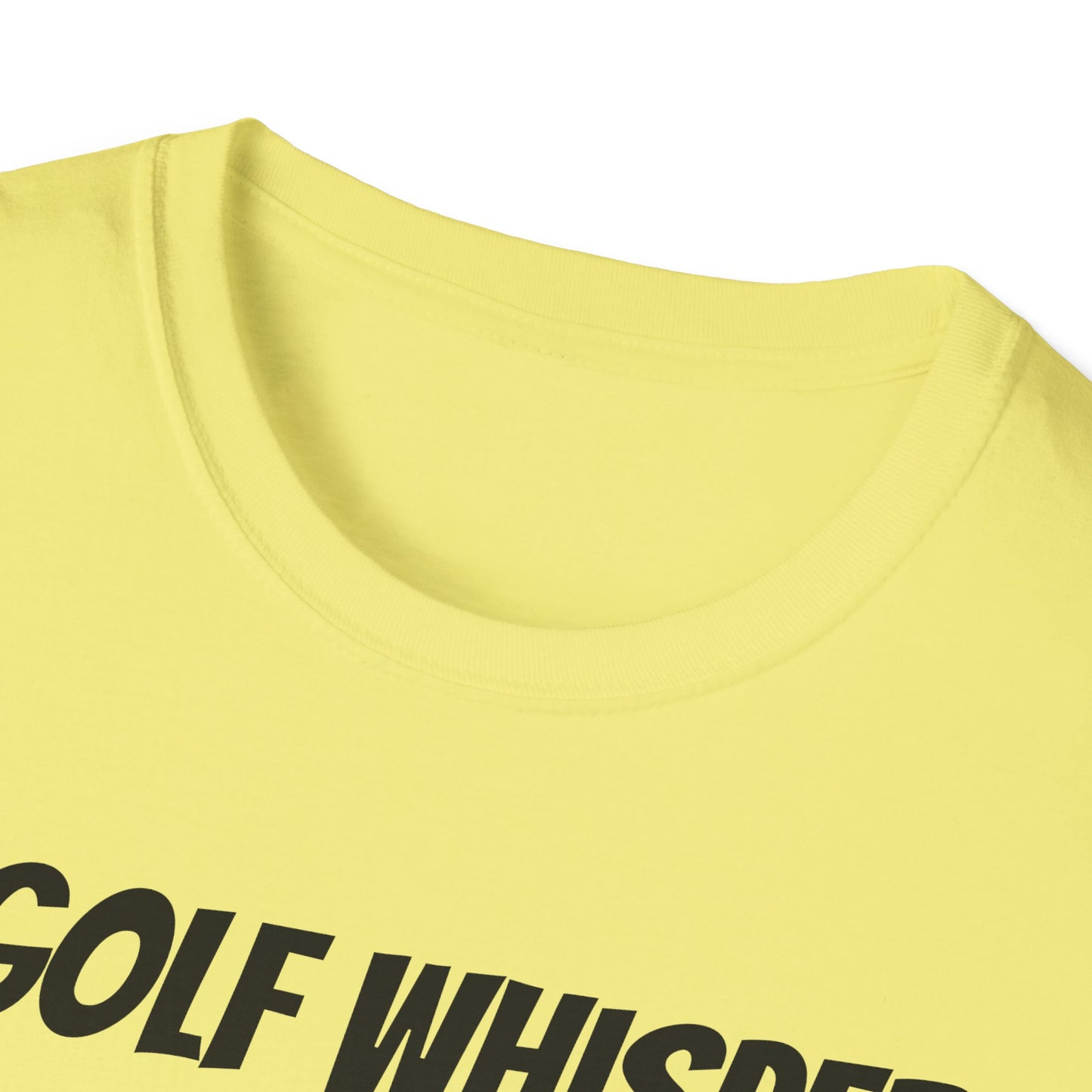 Funny Golf Dad's Mens Softstyle T-shirt, "The Golf Whisperer", Father's Day Gift, Humorous Unique Novelty Apparel Present