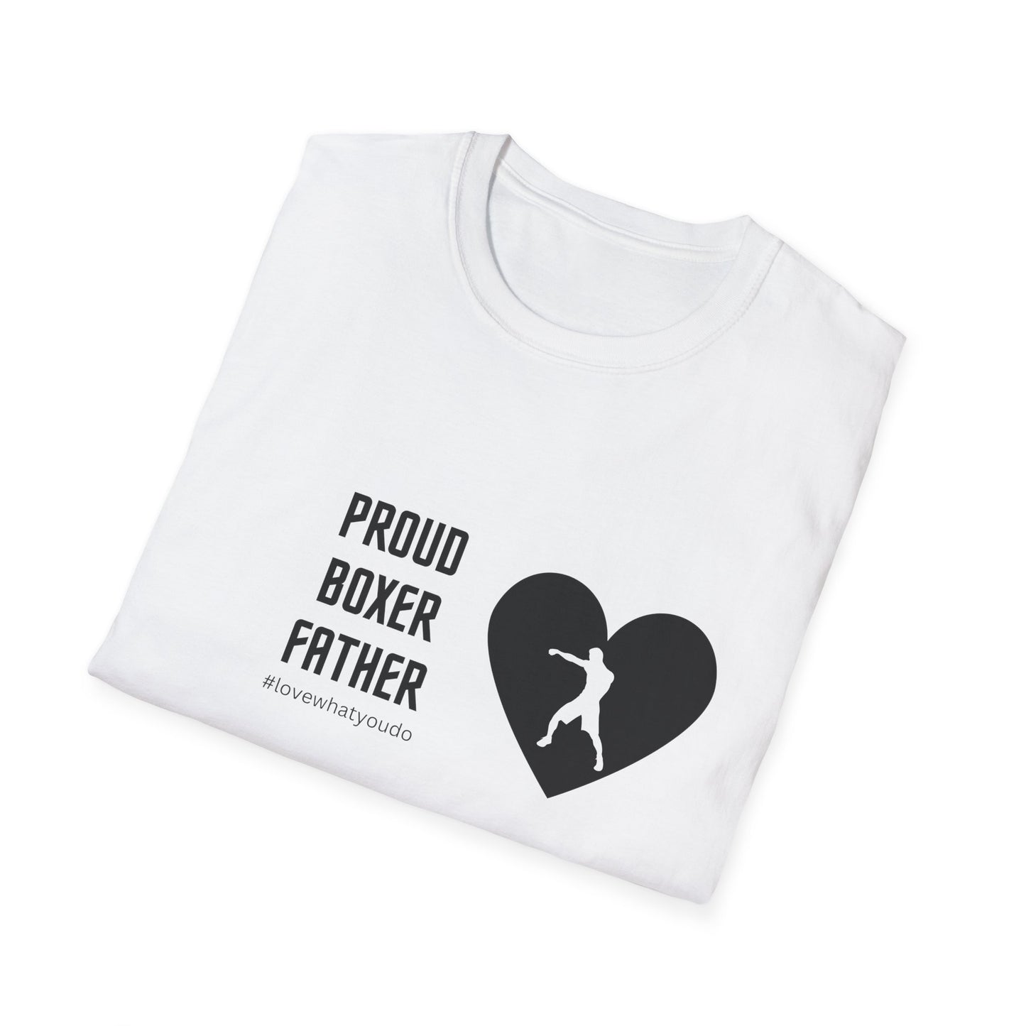 Dad's Profession T-shirt, "Proud Boxer Father",Father's Day Gift,Unique Men's Apparel,Novelty Love Appreciation Occupation Tee