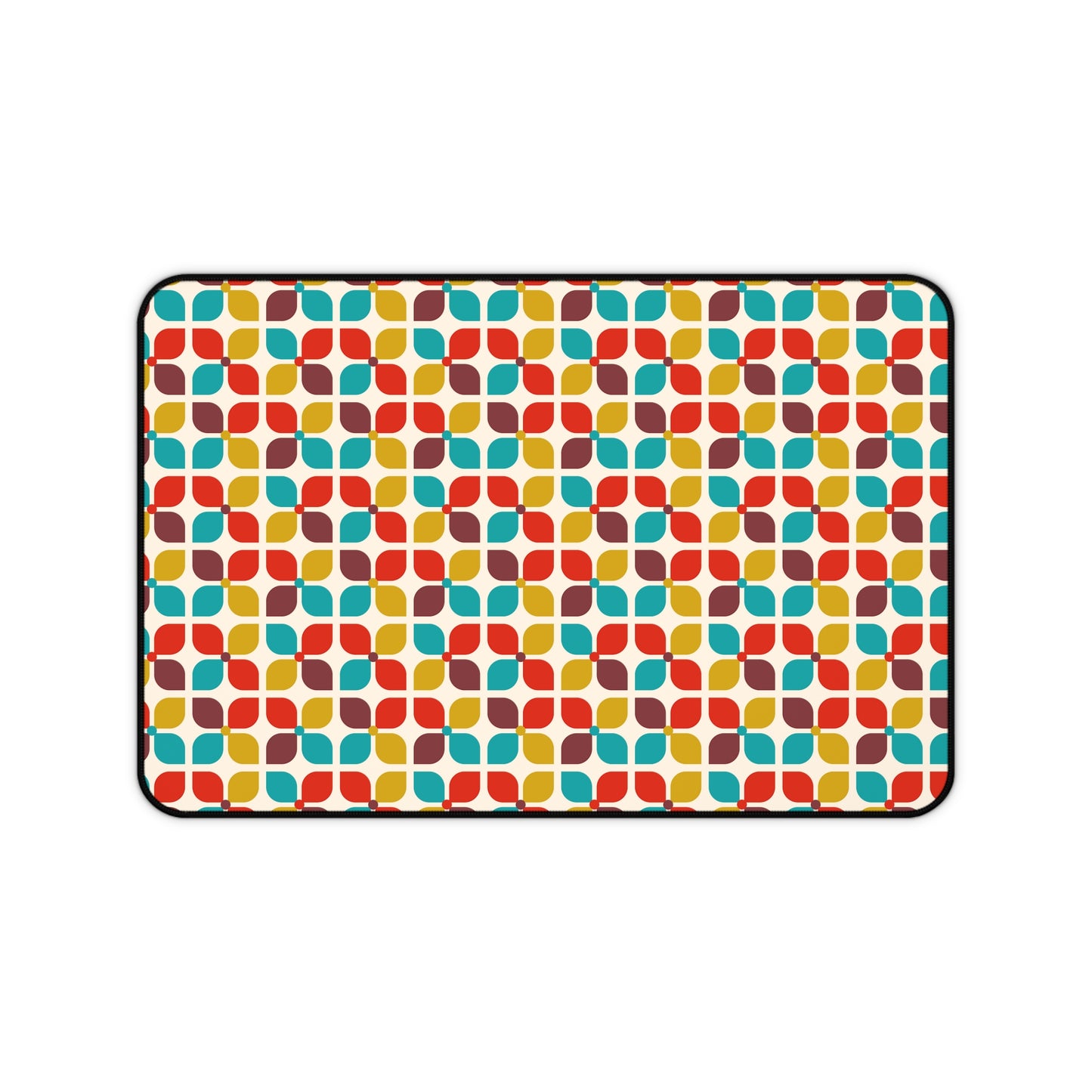 Mid Century Modern Desk Mat 1960s Boho Chic Office Desk Accessories Retro Vintage Mouse Pad Funky Groovy Hippie Desk Pad Unique Gift Idea