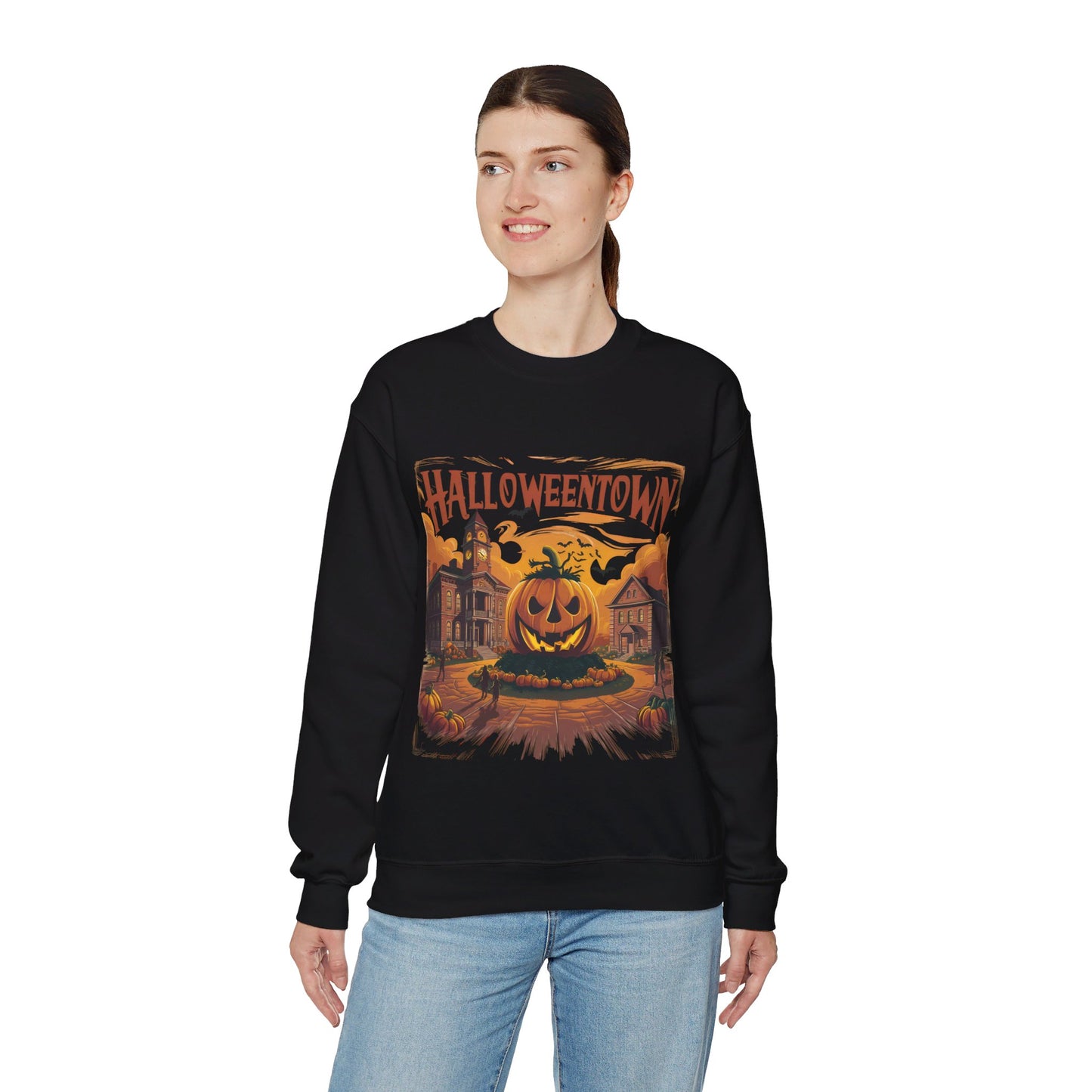 Halloweentown Sweatshirt Halloweentown University Sweater Fall Sweatshirt Vintage Halloween Crewneck Pullover Sweater Spooky Season Pumpkin