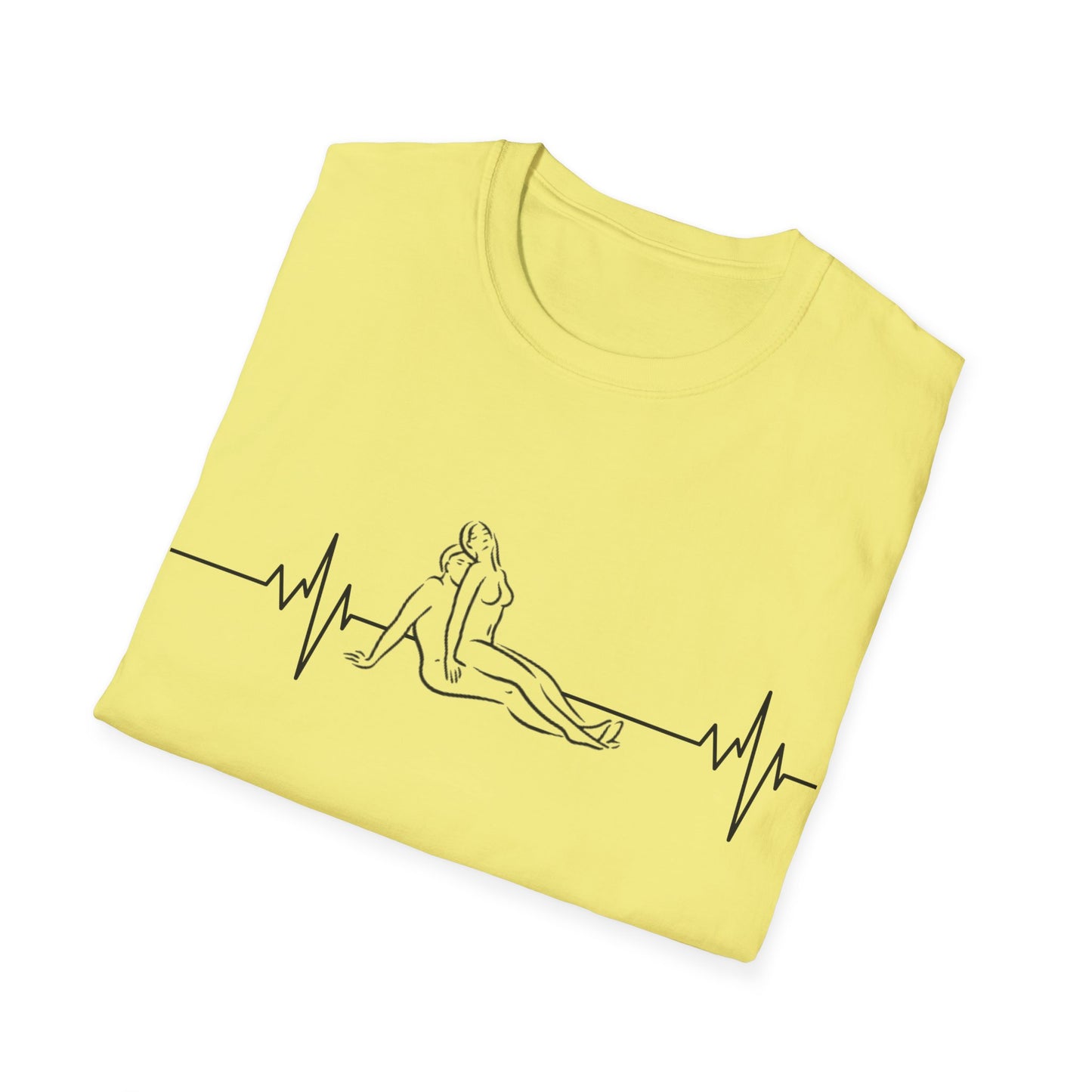 Unisex Heartbeat Kama Sutra T Shirt, Favorite Sexual Pose No.34,Erotic Sexual Desire Couples Gift,Naughty Kinky Adult T-shirt