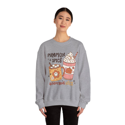 Pumpkin Spice and Everything Nice Sweatshirt Hot Chocolate Sweater Pumpkin Spice Sweater Fall Coffee Sweat Retro Fall Latte Autumn Apparel