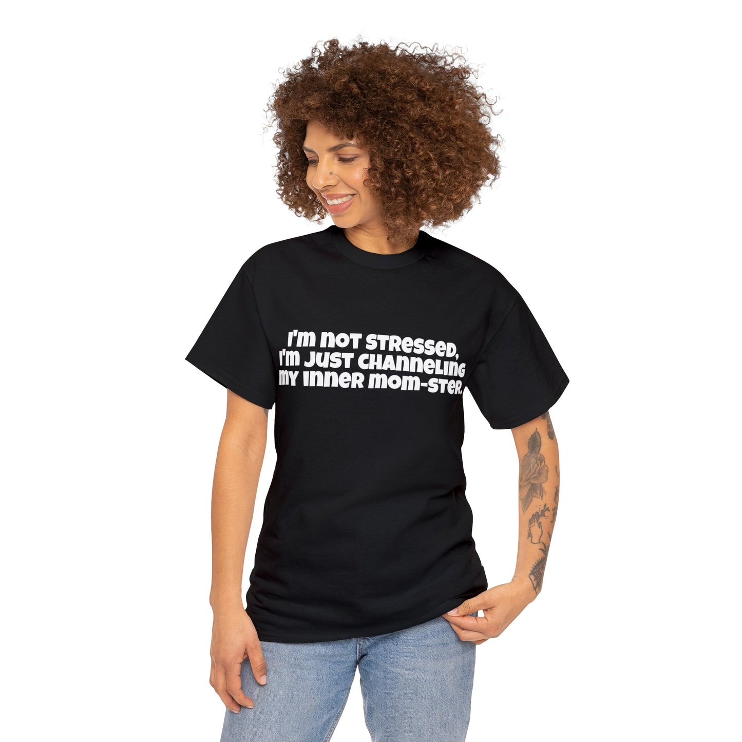 Funny Mom's Unisex Heavy Cotton Tee,"I'm not stressed...",Mother's Day Gift, Her T-shirt, Ladies Adult Unique Novelty Present