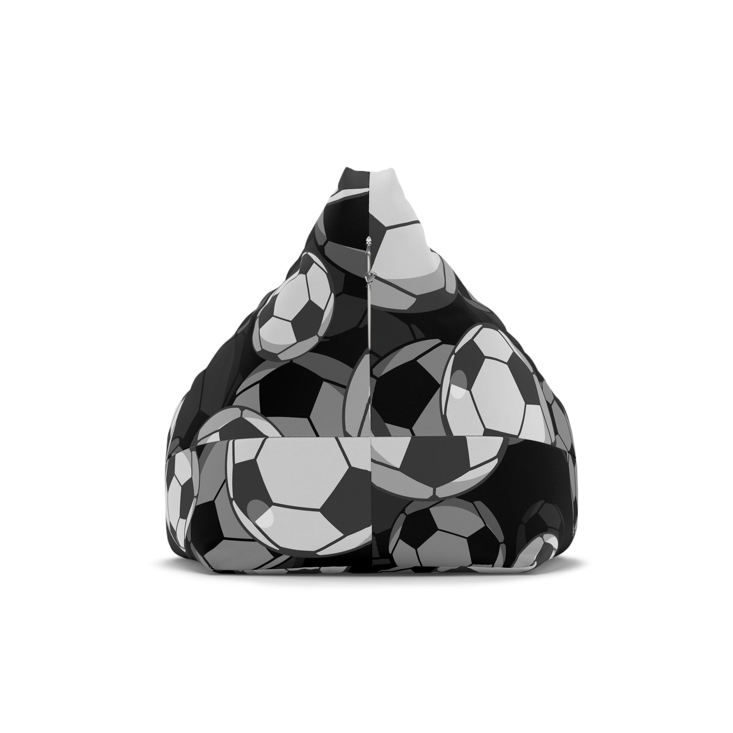 3D Soccer Bean Bag Chair Cover Sports Home Decor Black White Football Beanbag Gaming Room Chair Gift for Boys Man Cave Adult Beanbag Gift