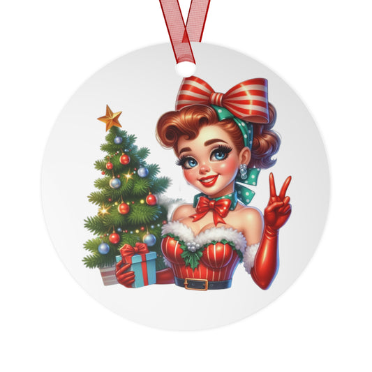 1950s Pin-Up Girl Ornament Christmas Tree Holiday Ornament Retro Vintage Decor Housewife Pop-Art Secret Santa Gift Xmas Stocking Filler 7