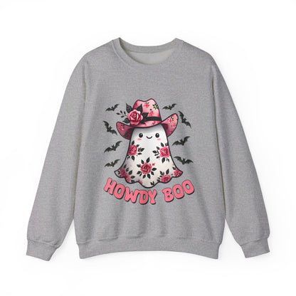 Howdy Boo Ghost Sweatshirt Western Halloween Sweater Pink Boojee Cowgirl Sweatshirt Cute Ghost Cowgirl Pullover Funny Cowgirl Boujee Gift