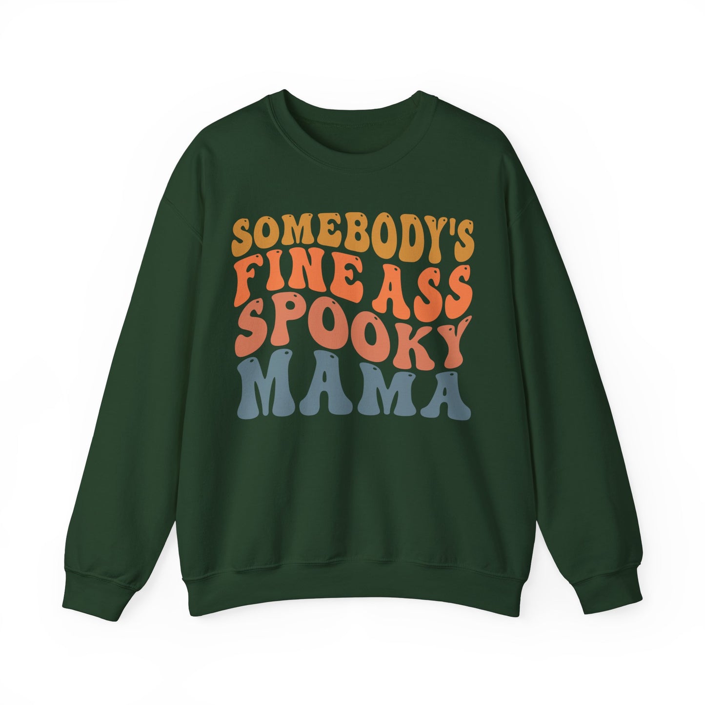 Somebody's Fine Ass Spooky Mama Sweatshirt Funny Halloween Sweater Retro Boho Halloween Mama Sweat Mom Life Apparel Halloween Ghost Mom Gift