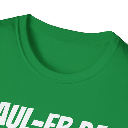 Funny Rugby Dad's Mens Softstyle T-shirt, "Maul-er Dad", Father's Day Gift, Humorous Unique Novelty Apparel Tee Present