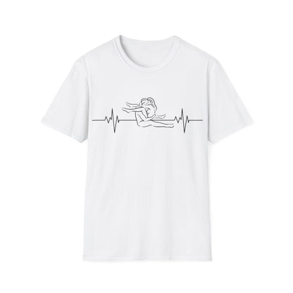 Unisex Heartbeat Kama Sutra T Shirt, Favorite Sexual Pose No.22,Erotic Sexual Desire Couples Gift,Naughty Kinky Adult T-shirt