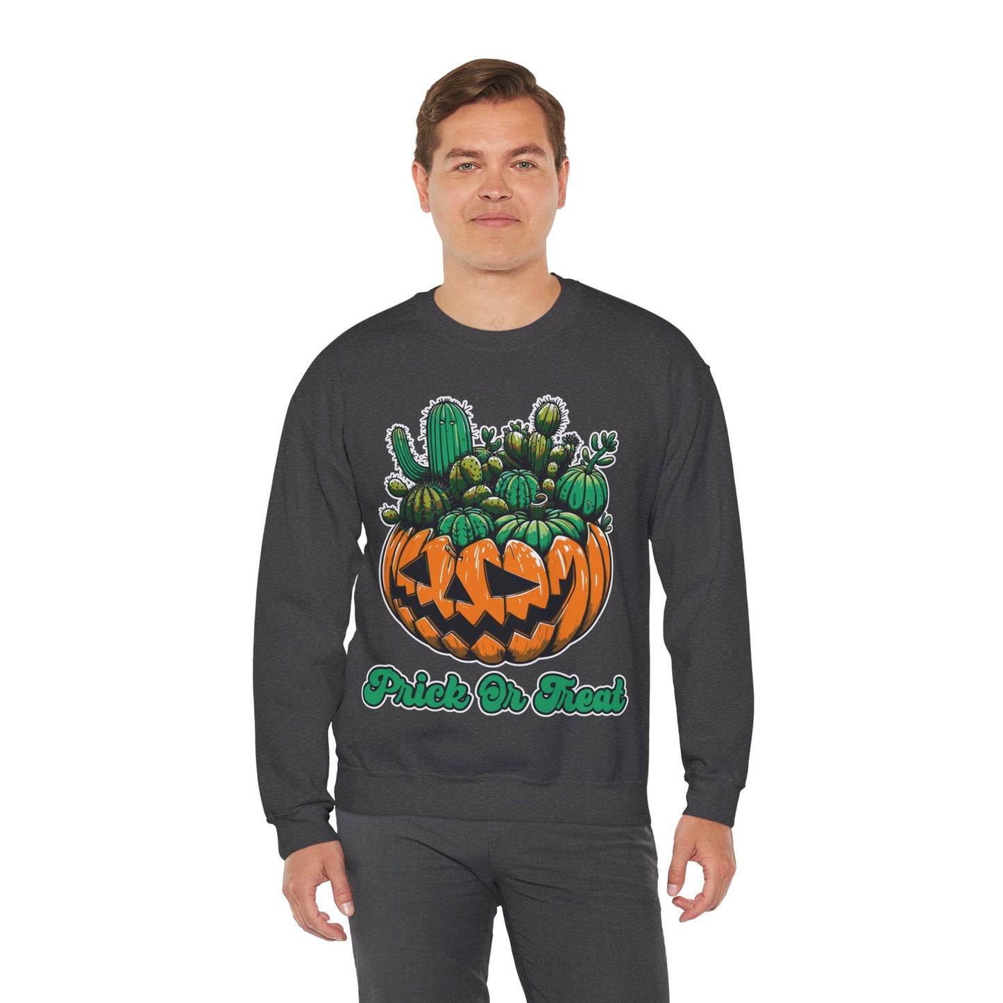 Prick or Treat Sweatshirt Halloween Cactus Succulent Sweater Funny Halloween Unisex Gardener Gift Pullover Sweat Halloween Plant Lover Gift