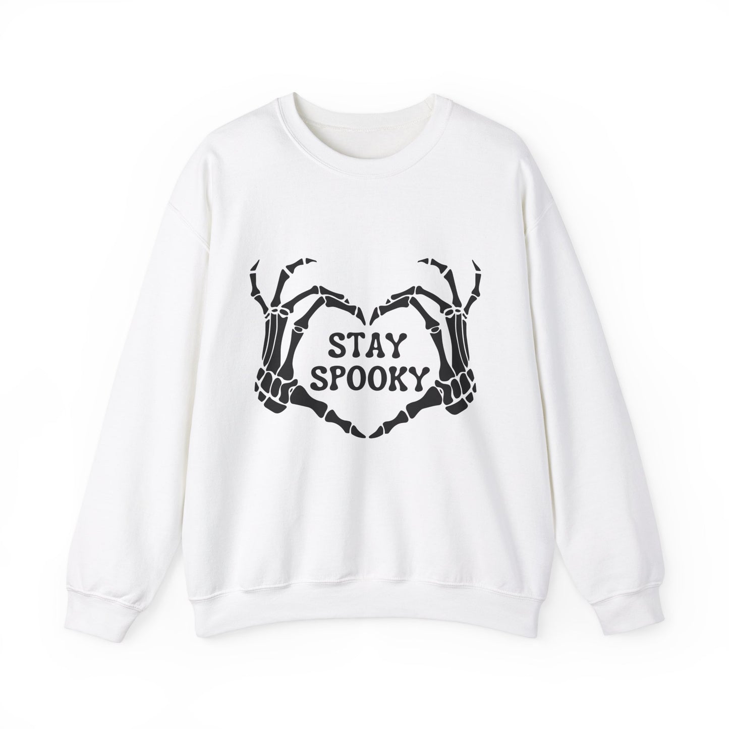 Stay Spooky Sweatshirt Skeleton Sweater Funny Halloween Sweatshirt Spooky Skeleton Hands Halloween Sweater Spooky Season Apparel Retro Fall