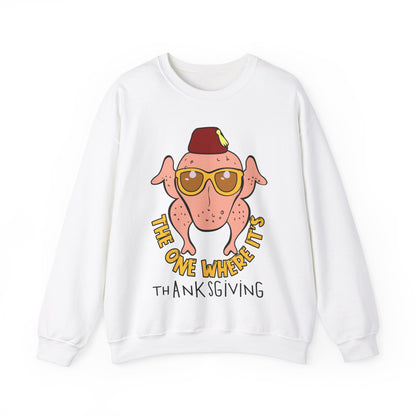 The One Where It's Thanksgiving Sweatshirt Friends Turkey Thanksgiving Sweater Friends Turkey Sweat Funny Thanksgiving Friendsgiving Gift