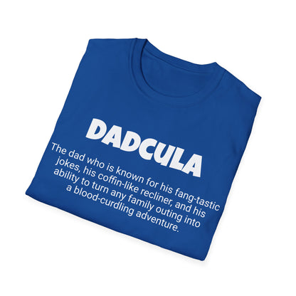 Funny Dad's Mens Softstyle T-shirt, "Dadcula", Father's Day Gift, Tee for Him, Adult Humorous Unique Novelty Apparel Present