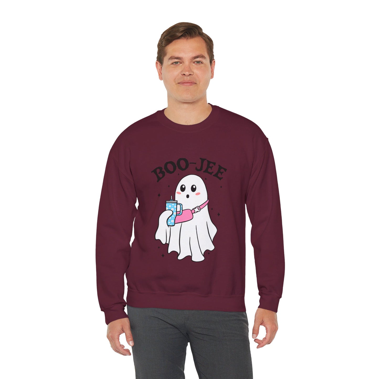 Halloween Boo-Jee Sweatshirt Boujee Ghost Sweater Cute Ghost Halloween Sweatshirt Boo-Jee Funny Halloween Spooky Season Pullover Sweater