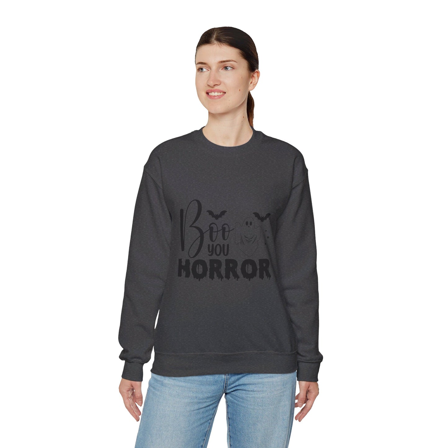 Boo You Horror Sweatshirt Funny Halloween Sweater Spooky Season Sweatshirt Horror Movie Halloween Outfit Funny Ghost Pullover Crewneck Sweat