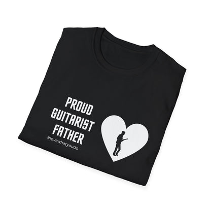 Dad's Profession T-shirt,"Proud Guitarist Father",Father's Day Gift,Unique Men's Apparel,Novelty Love Appreciation for Occupation