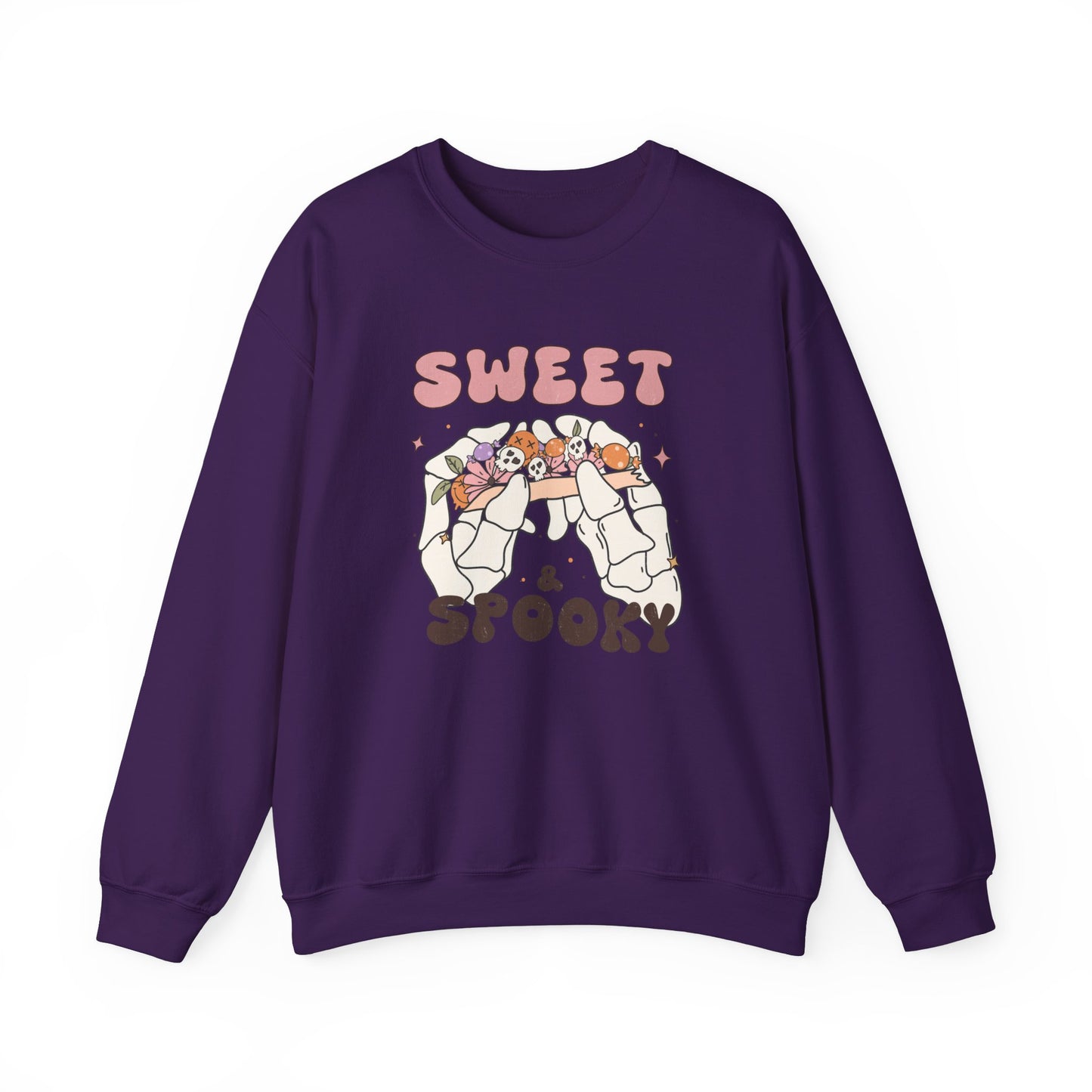 Sweet and Spooky Sweatshirt Retro Halloween Crewneck Groovy Fall Sweater Vintage Halloween Apparel Cool Funky Unique Novelty Women Gift Girl