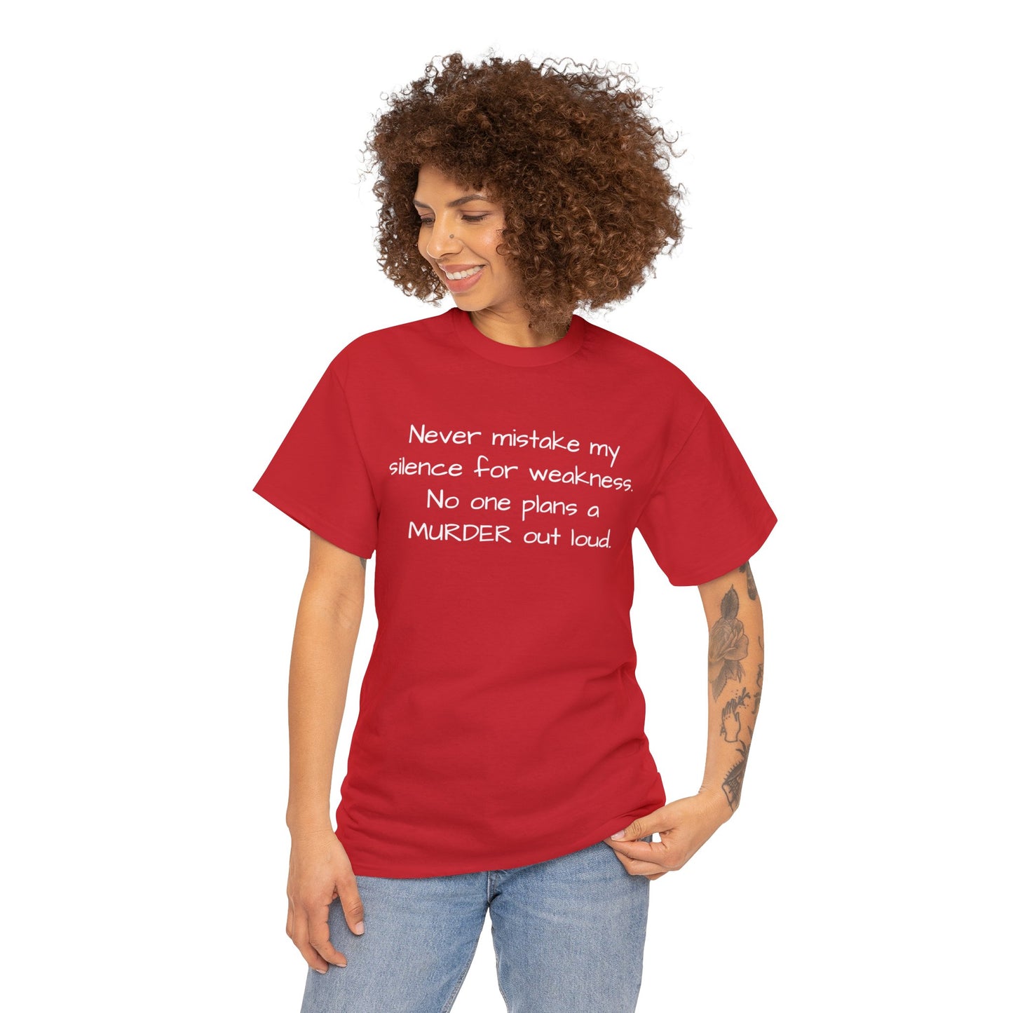 Funny Sarcastic Unisex Softsytle T-shirt, "Never mistake my silence..", Unique Him/Her Gift, Humour Novelty Gag Tee Present