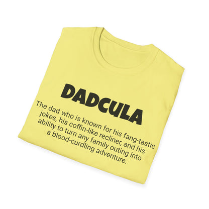 Funny Dad's Mens Softstyle T-shirt, "Dadcula", Father's Day Gift, Tee for Him, Adult Humorous Unique Novelty Apparel Present