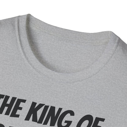 Funny Dad's Mens Softstyle T-shirt, "The King of Dad Jokes", Father's Day Gift, Adult Humorous Unique Novelty Apparel Present