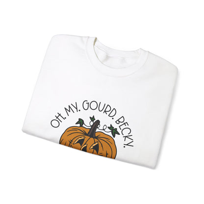 Oh My Gourd Becky Sweatshirt Funny Fall Sweater Friendsgiving Sweatshirt Cute Thanksgiving Sweater Autumn Aesthetic Apparel Fall Pun Sweater