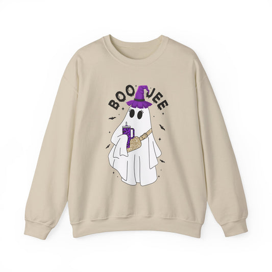 Halloween Ghost Sweatshirt Boo Jee Sweater Boo Sweatshirt Cute Ghost Sweat Spooky Season Halloween Apparel Spooky Vibes Crewneck Women Gift