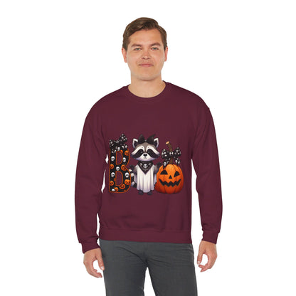 Boo Raccoon Sweatshirt Halloween Raccoon Costume BOO Pullover Sweater Raccoon Lovers Sweatshirt Halloween Cute Raccoon Gift Spooky Season