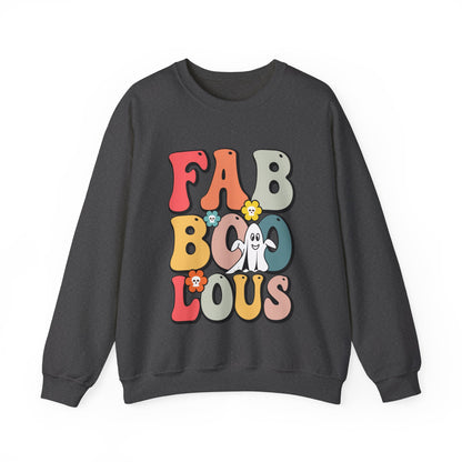 Faboolous Sweatshirt Fabulous Sweater Retro Halloween Sweatshirt Groovy Ghost Sweater Spooky Apparel Trick Or Treat Fall Crewneck Women Gift