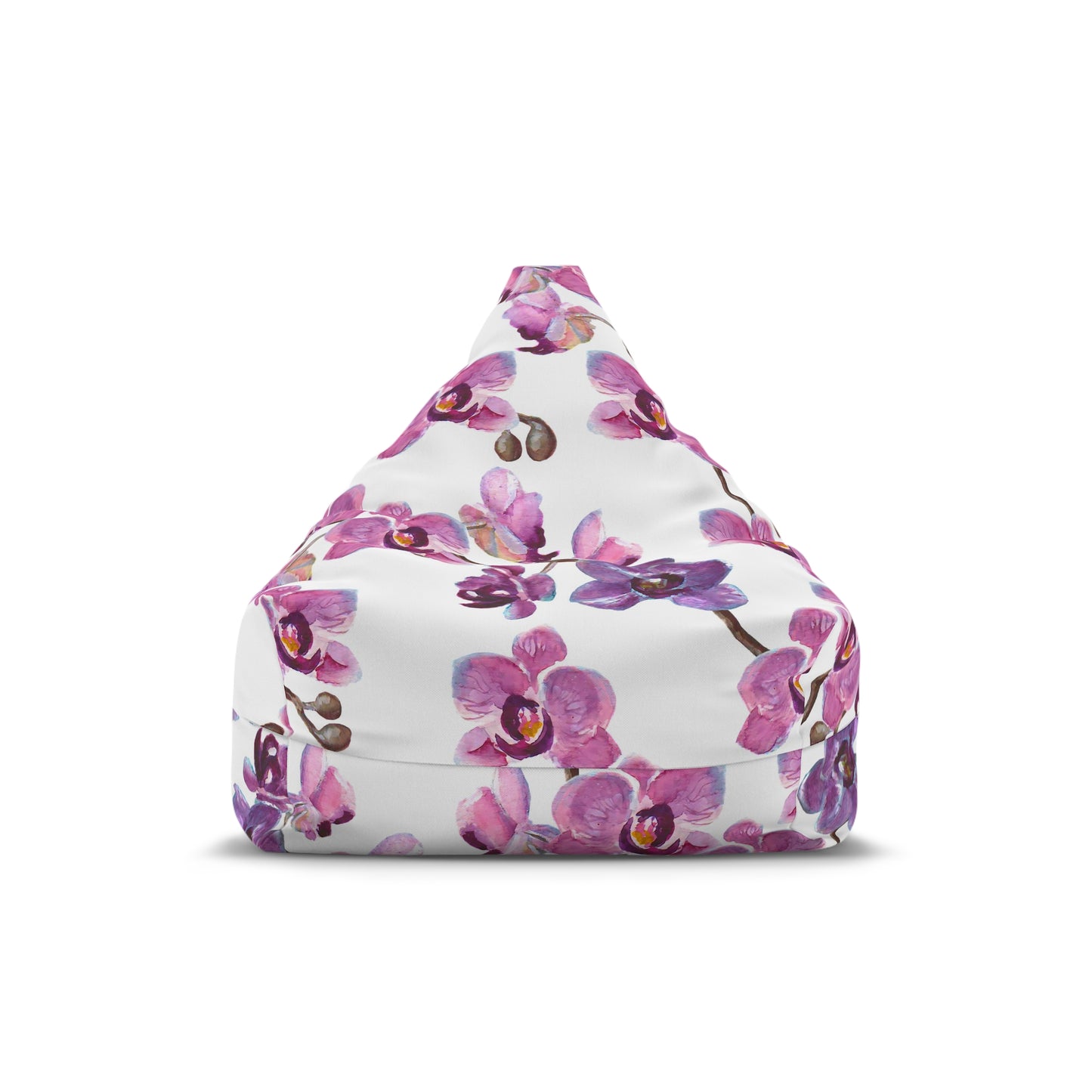 Orchid Plant Bean Bag Chair Cover Pink Purple Floral Asian Aesthetic Home Decor Gift New Home Gift Botanical Outdoor Patio Porch Beanbag