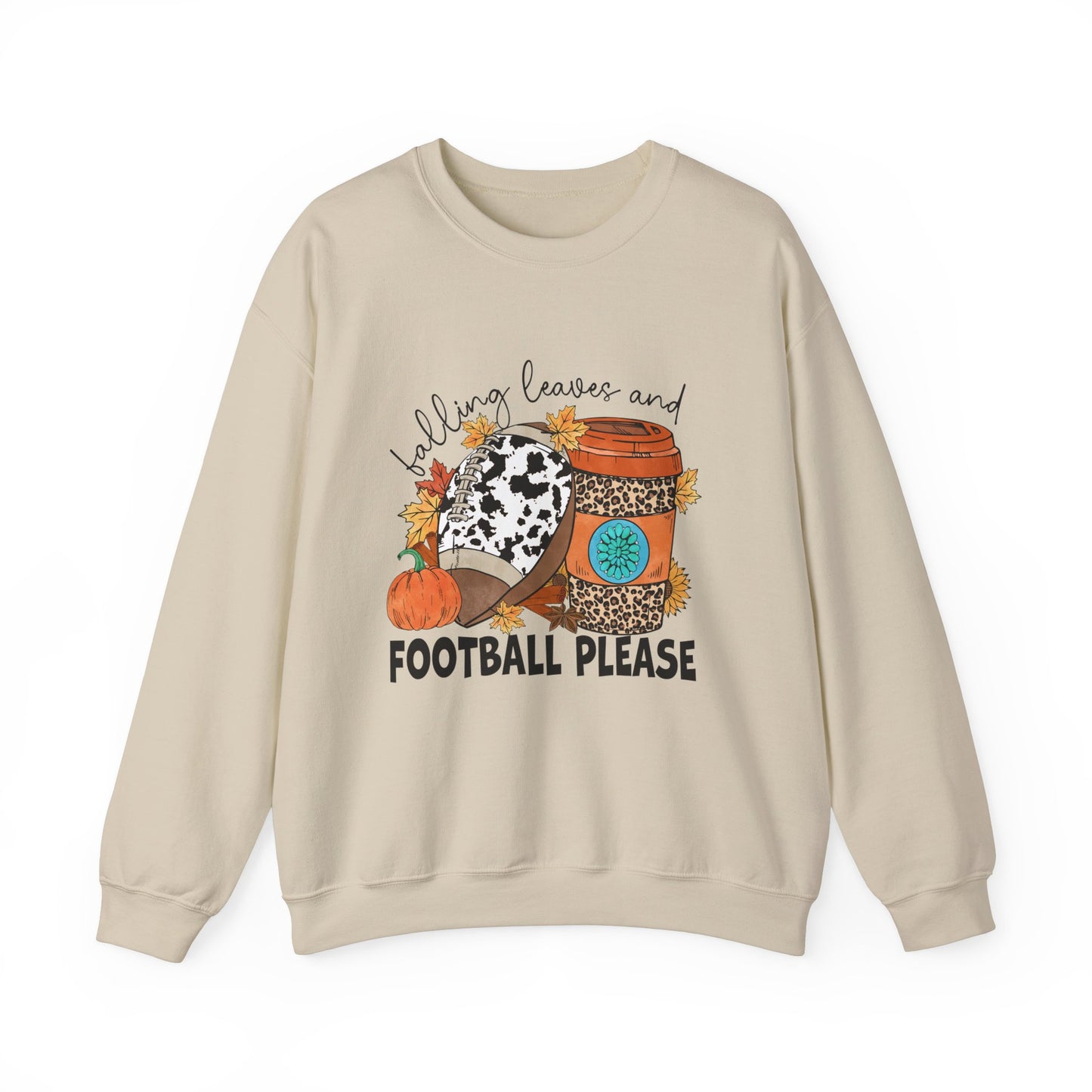 Autumn Leaves And Football Please Sweatshirt Fall Leaves Sweater Fall Football Sweatshirt Fall Vibes Sweater Unisex Fall Shirt Autumn Sweat