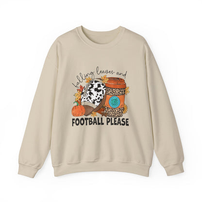 Autumn Leaves And Football Please Sweatshirt Fall Leaves Sweater Fall Football Sweatshirt Fall Vibes Sweater Unisex Fall Shirt Autumn Sweat