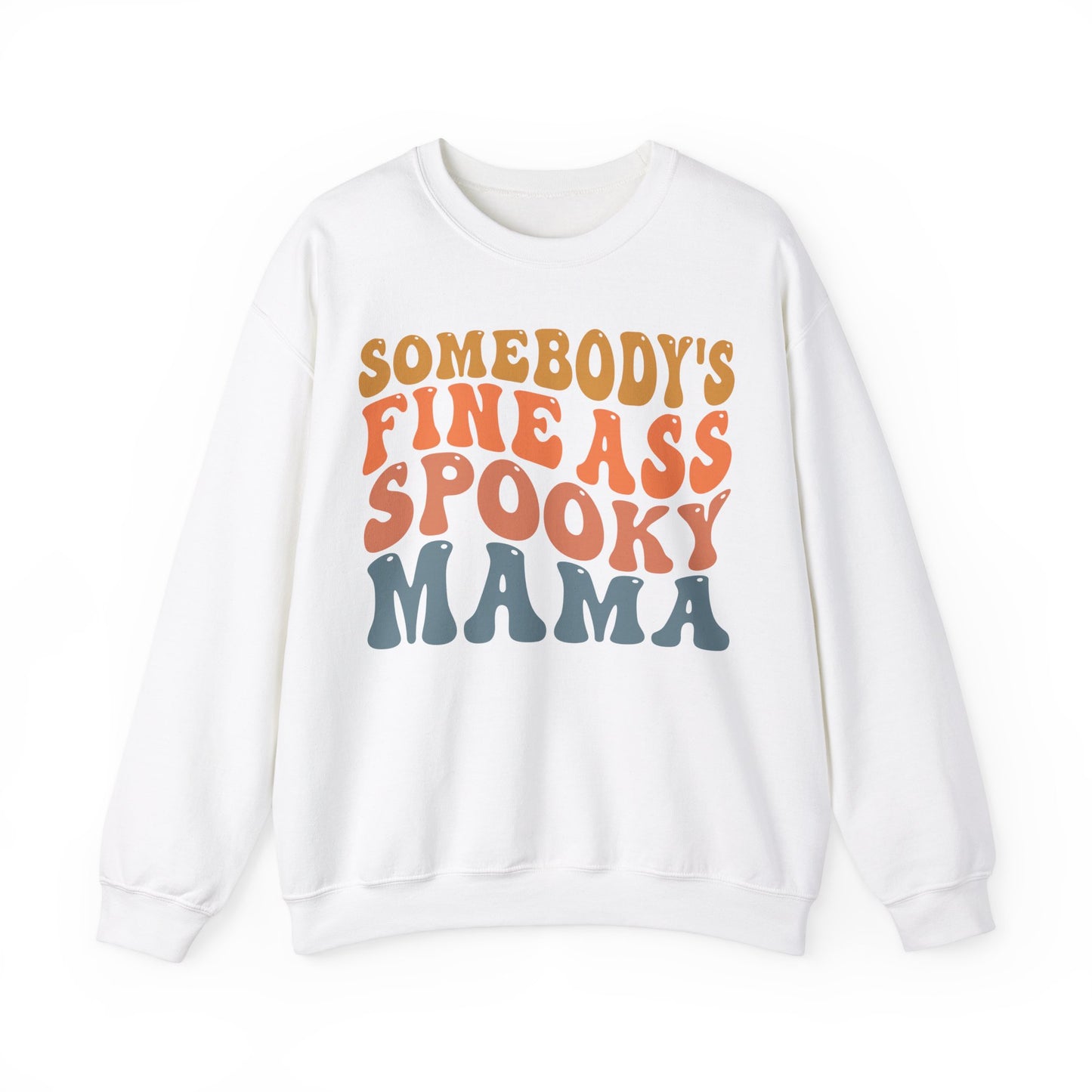 Somebody's Fine Ass Spooky Mama Sweatshirt Funny Halloween Sweater Retro Boho Halloween Mama Sweat Mom Life Apparel Halloween Ghost Mom Gift