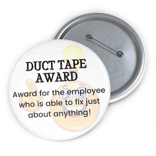 Funny Office Award Pin Button Duct Tape Award Pin Work Party Funny Coworkers Gift Funny Year End Office Pins Office Badges Employee Xmas