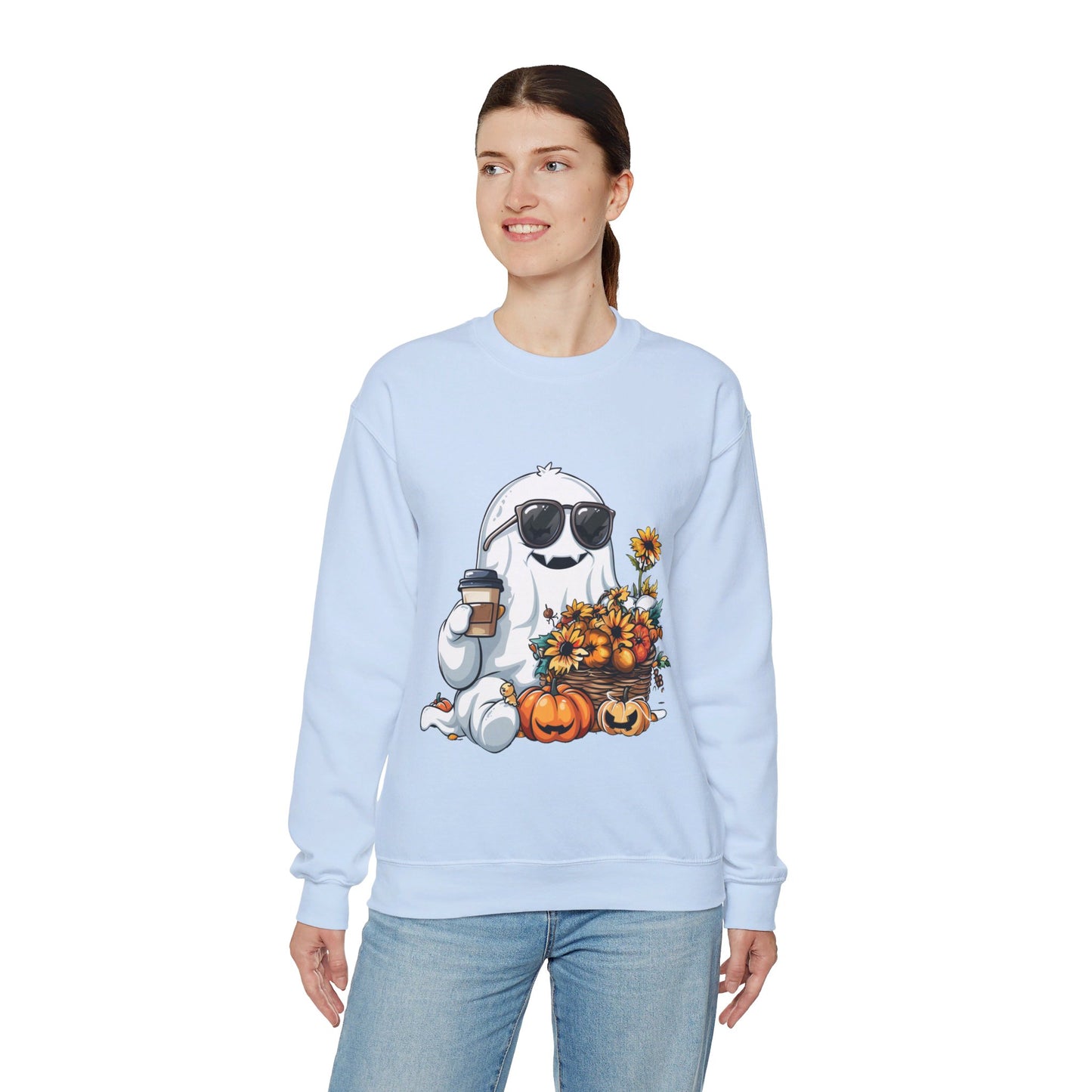 Cute Ghost Sweatshirt Fall Halloween Sweater Bougie Ghost Sweatshirt Coffee Lover Sweater Autumn Boojee Ghost Pumpkin Spooky Season Boo Jee