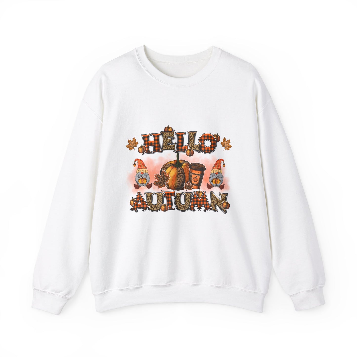 Hello Autumn Sweatshirt Gnomes Fall Sweater Cute Gnome Sweashirt Fall Season Apparel Autumn Thanksgiving Gnome Sweatshirt Thanksgiving Gift