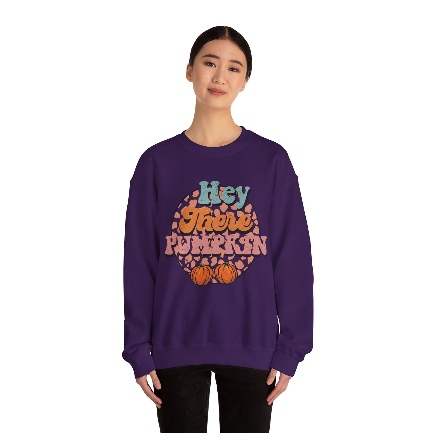 Hey There Pumpkin Sweatshirt Fall Sweater Pumpkin Crewneck Retro Halloween Sweatshirt Cute Fall Apparel Pumpkin Season Sweater Autumn Outfit