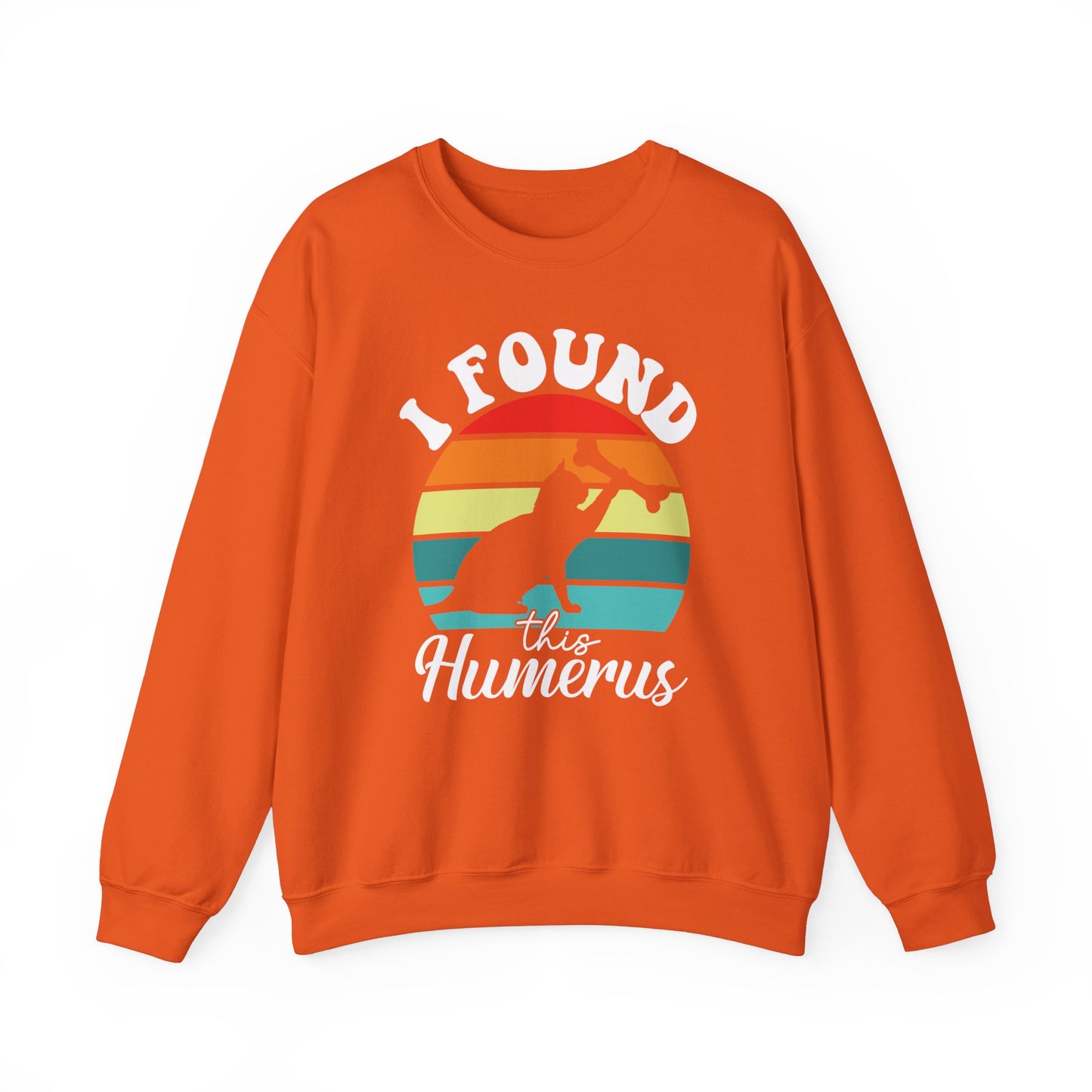 I Found This Humerous Sweatshirt Funny Retro Halloween Sweater Funny Cat Halloween Sweatshirt Bone Joke Crewneck Spooky Fall Season Apparel